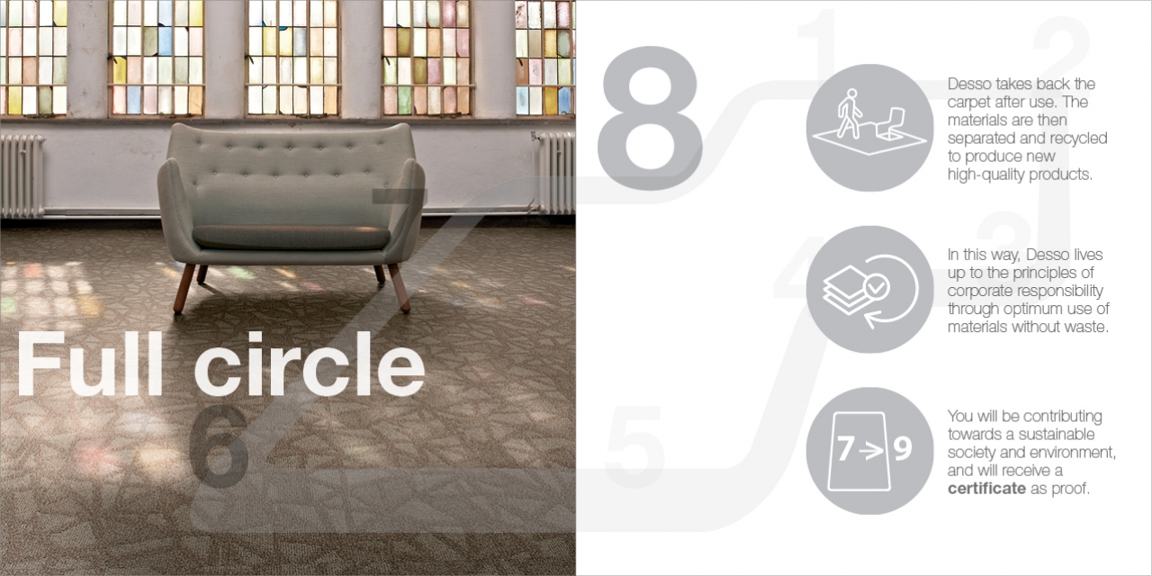 Desso Full Circle Carpet Lease design