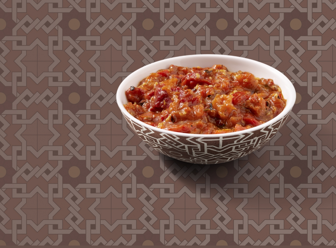 Rode paprika en kaas spread 02 Schaaltje Rode paprika en kaas spread 02 Schaaltje